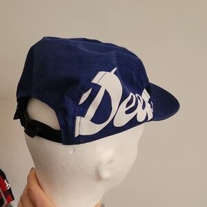 Vintage 10.Deep Navy and White Strapback Cap